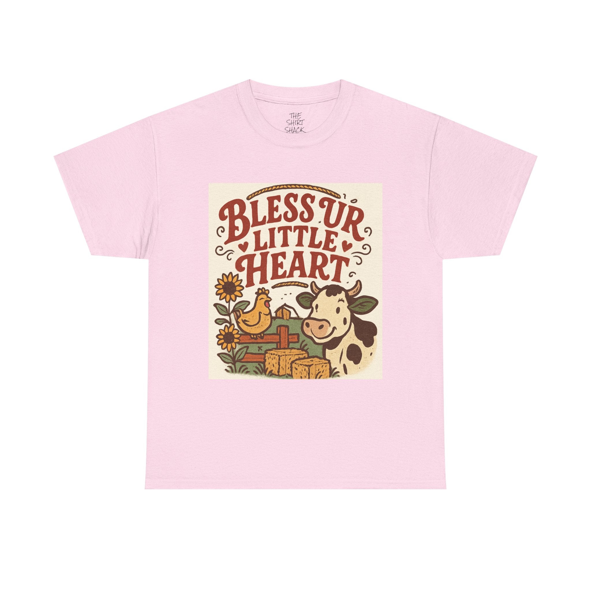 Bless Ur Little Heart T-Shirt, Farmhouse Style Tee, Country Chic Apparel, Gift for Animal Lovers, Perfect for Casual Days - THE SHIRT SHACK