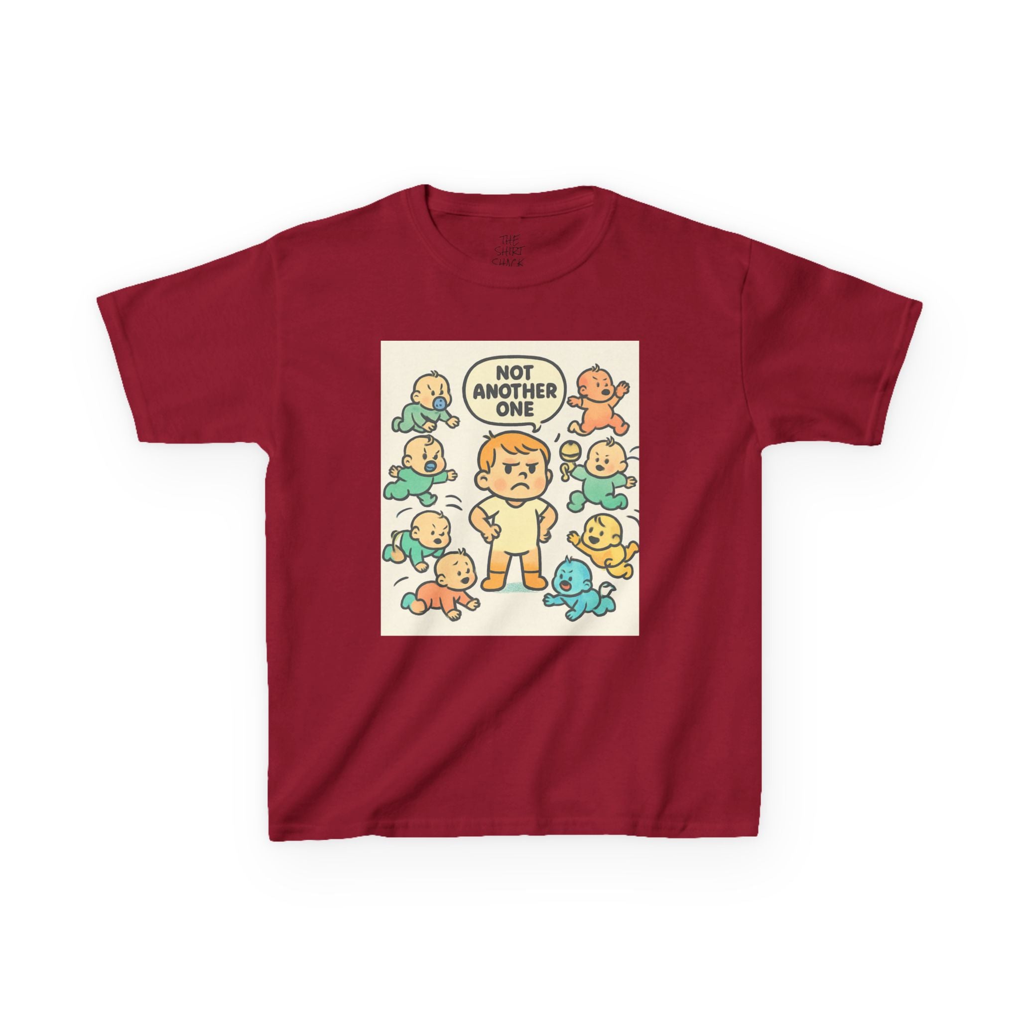 Funny Kids Tee, Kids Heavy Cotton T-Shirt, Gift for New Siblings, Cute Baby Theme Shirt, Playful Family Humor Outfit - THE SHIRT SHACK