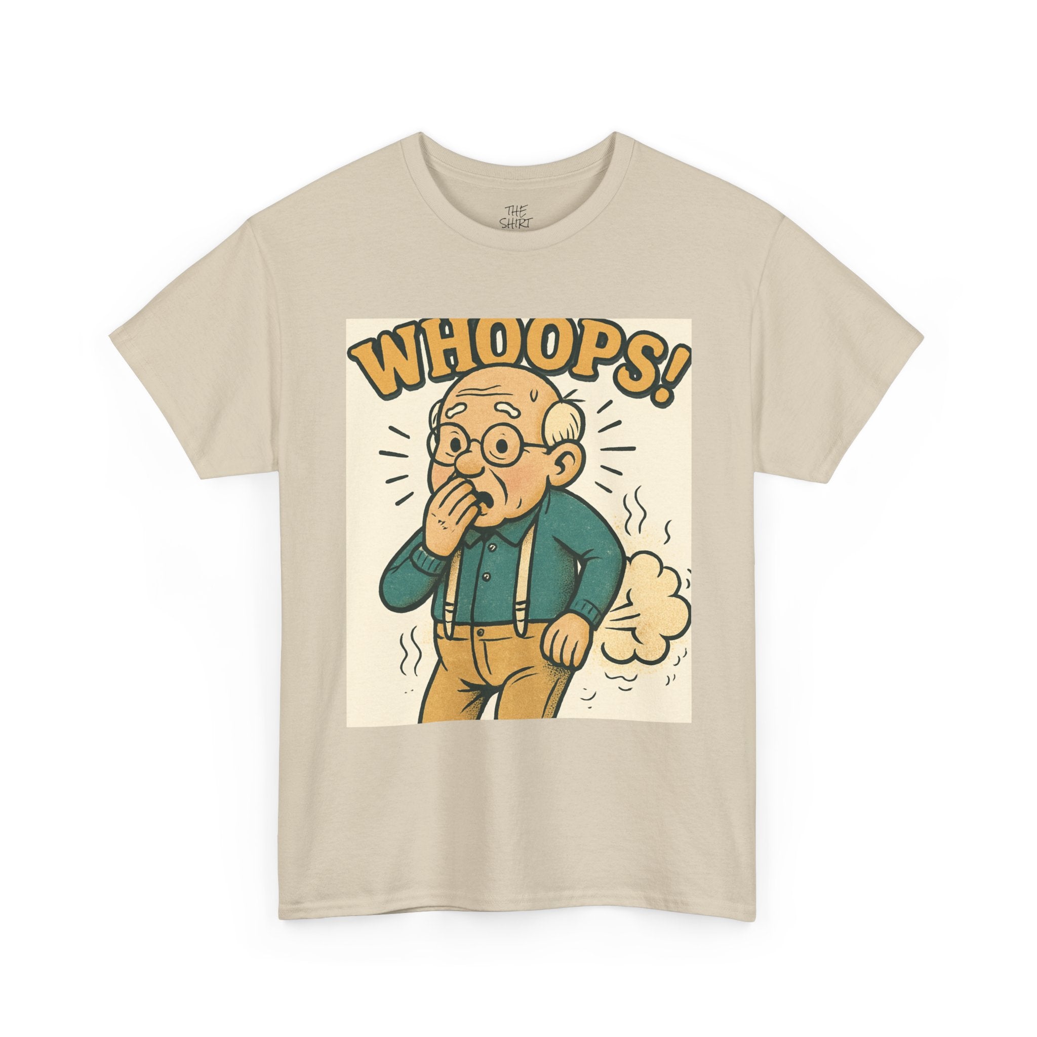 Funny Humor Tee, Whoops Graphic T-Shirt, Gag Gift for Dad, Unisex Cotton Tee, Casual Wear, Birthday Gift