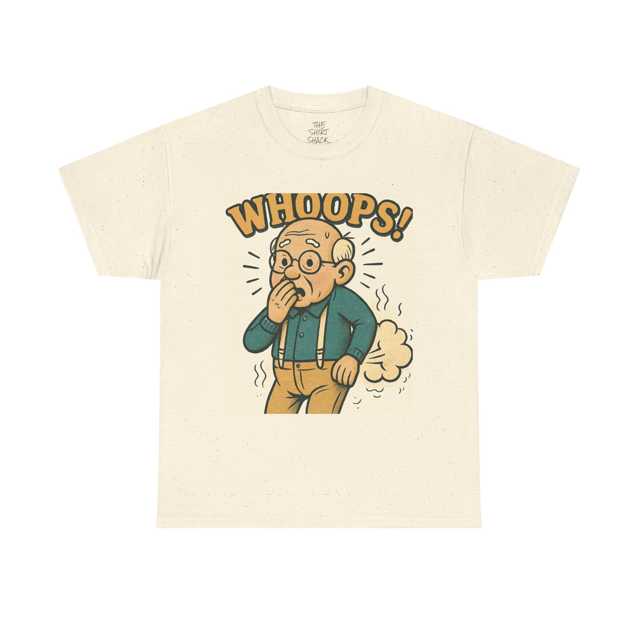 Funny Humor Tee, Whoops Graphic T-Shirt, Gag Gift for Dad, Unisex Cotton Tee, Casual Wear, Birthday Gift