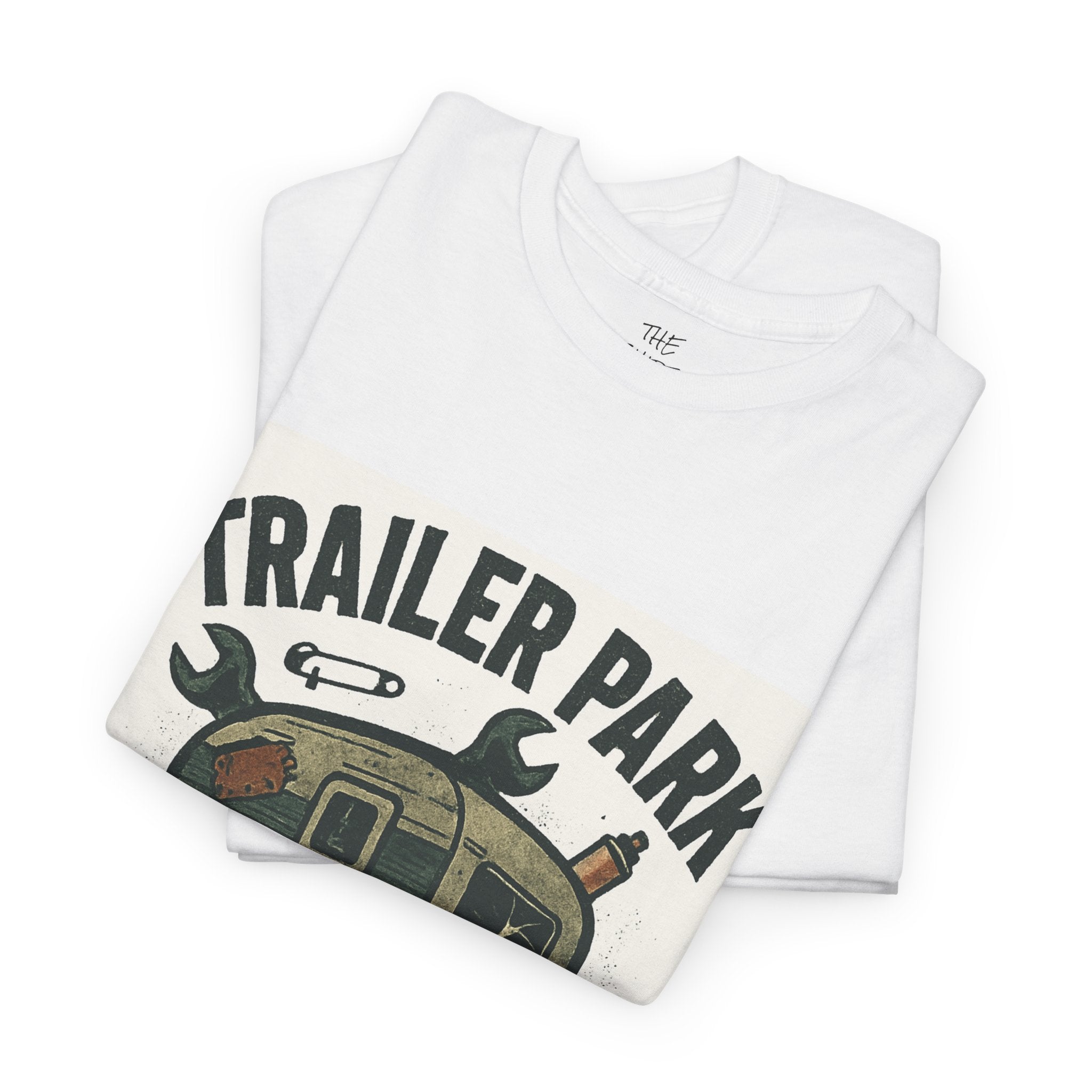 Trailer Park Thuggin' Unisex Heavy Cotton Tee - Casual Wear, Gift for Campers, Funny Shirt, Outdoor Apparel, RV Lifestyle