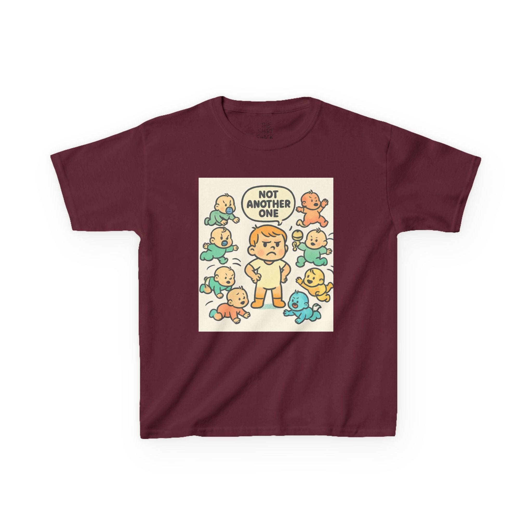 Funny Kids Tee, Kids Heavy Cotton T-Shirt, Gift for New Siblings, Cute Baby Theme Shirt, Playful Family Humor Outfit - THE SHIRT SHACK