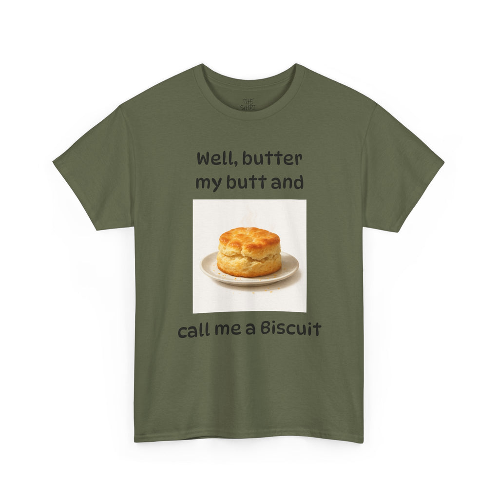 Funny Biscuit Lover Unisex Tee, Humorous Food Shirt, Gift for Foodies, Casual T-Shirt, Baking Enthusiasts Apparel