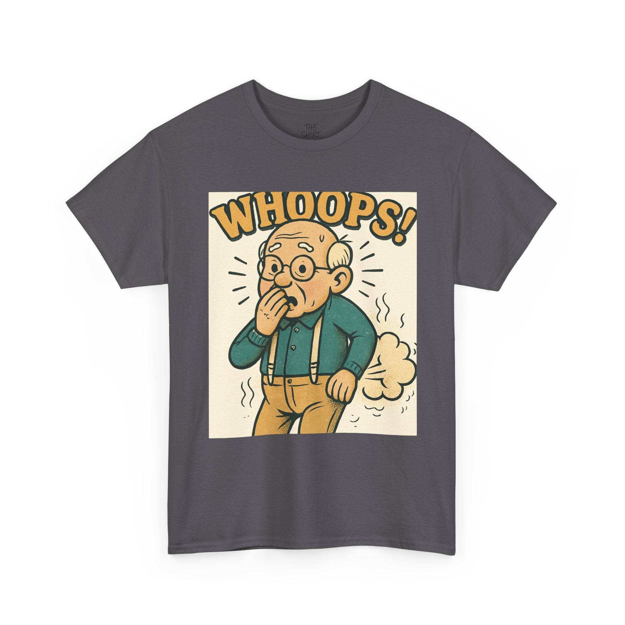 Funny Humor Tee, Whoops Graphic T-Shirt, Gag Gift for Dad, Unisex Cotton Tee, Casual Wear, Birthday Gift
