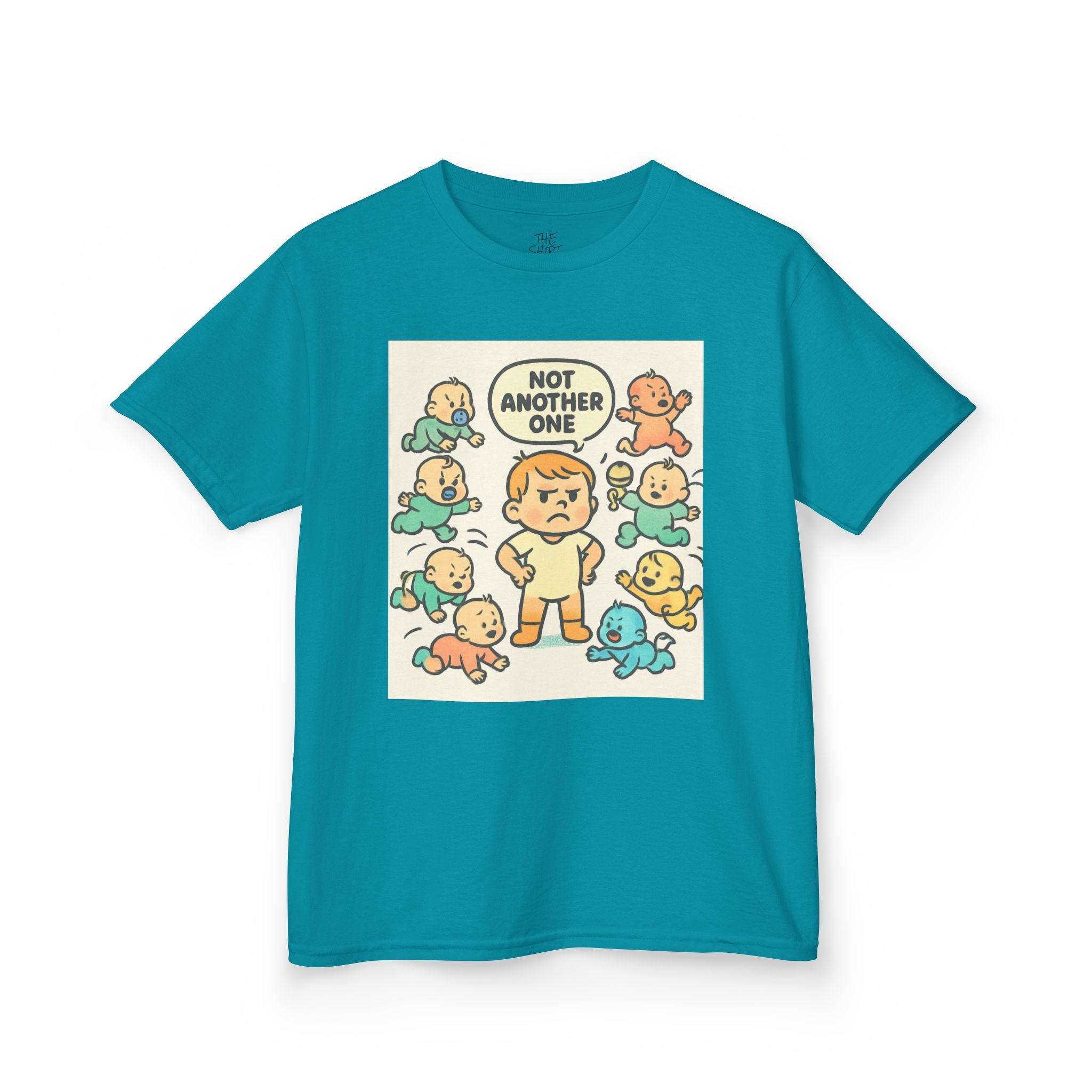 Funny Kids Tee, Kids Heavy Cotton T-Shirt, Gift for New Siblings, Cute Baby Theme Shirt, Playful Family Humor Outfit - THE SHIRT SHACK