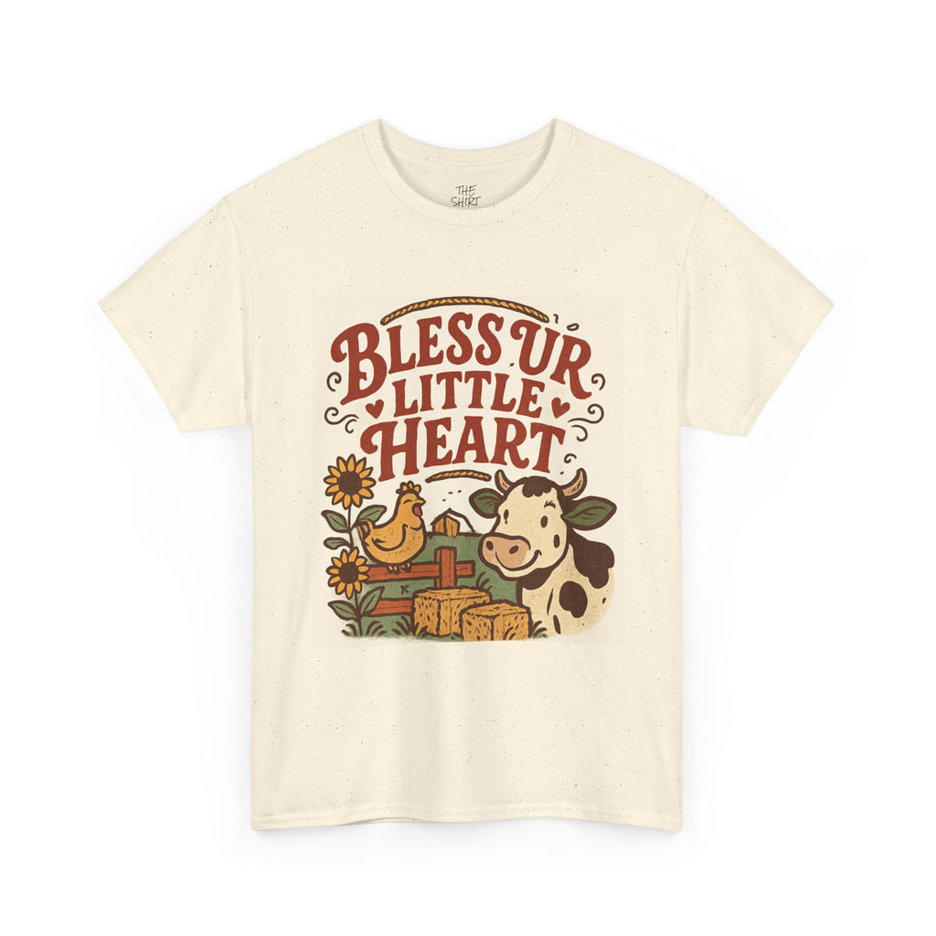 Bless Ur Little Heart T-Shirt, Farmhouse Style Tee, Country Chic Apparel, Gift for Animal Lovers, Perfect for Casual Days - THE SHIRT SHACK