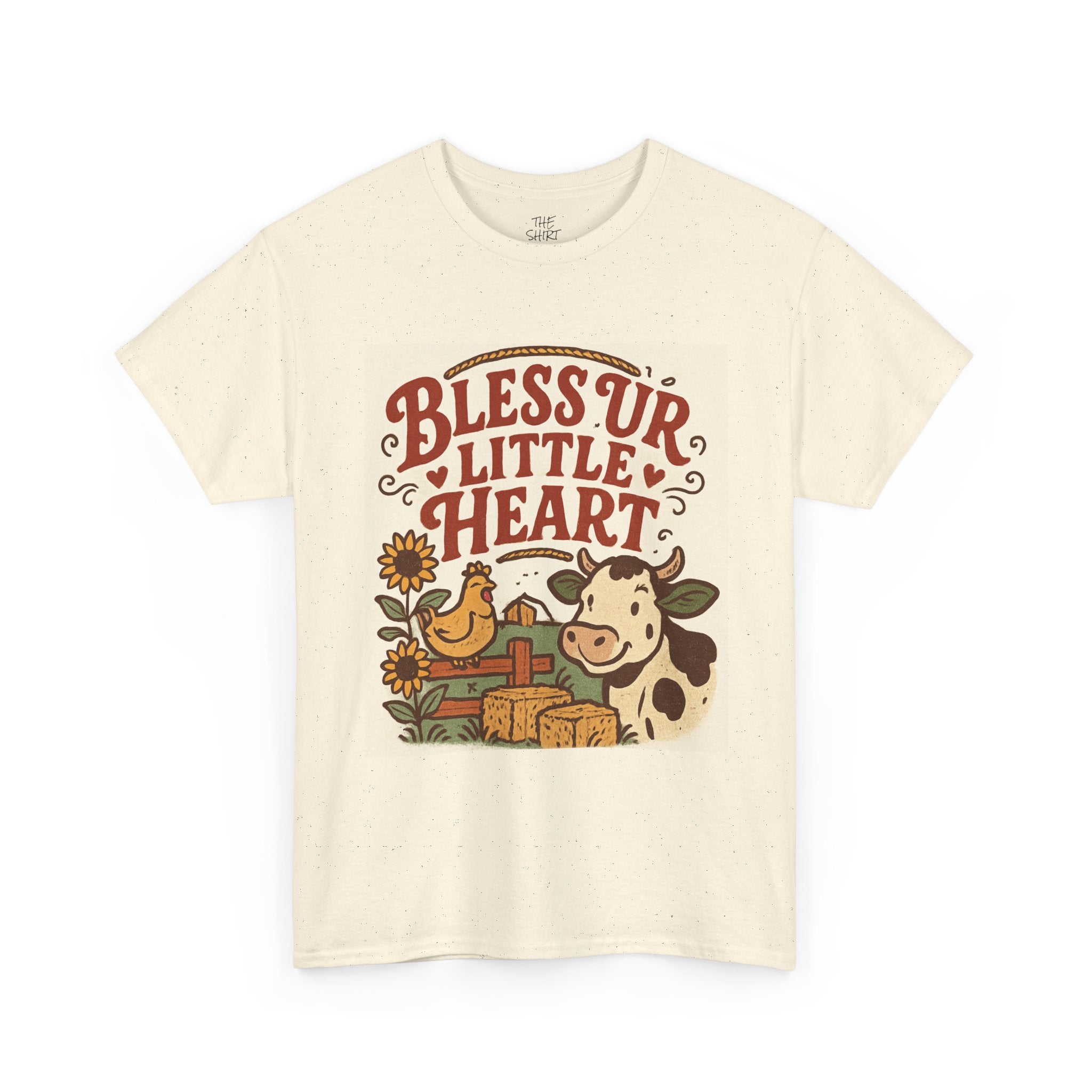 Bless Ur Little Heart T-Shirt, Farmhouse Style Tee, Country Chic Apparel, Gift for Animal Lovers, Perfect for Casual Days - THE SHIRT SHACK