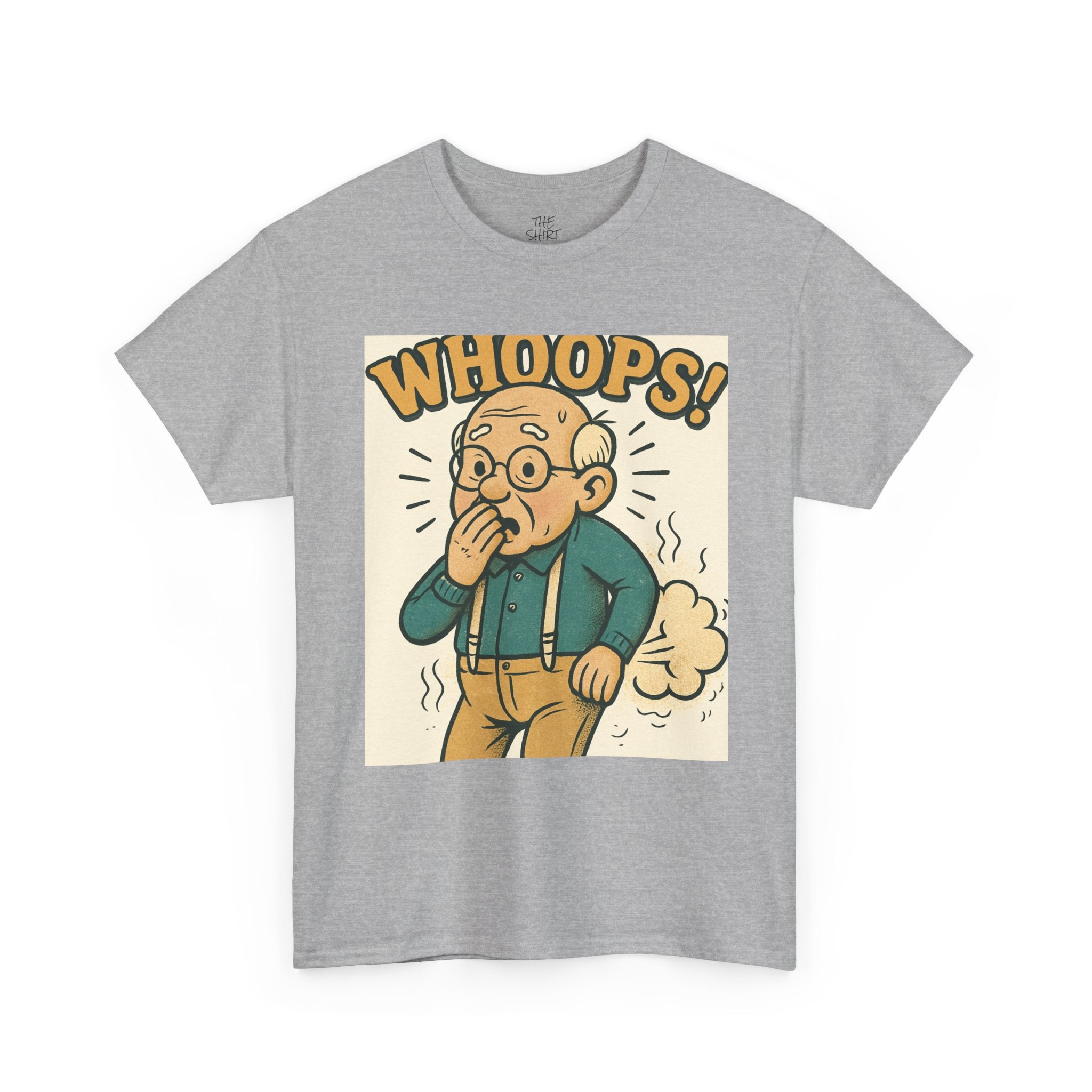 Funny Humor Tee, Whoops Graphic T-Shirt, Gag Gift for Dad, Unisex Cotton Tee, Casual Wear, Birthday Gift
