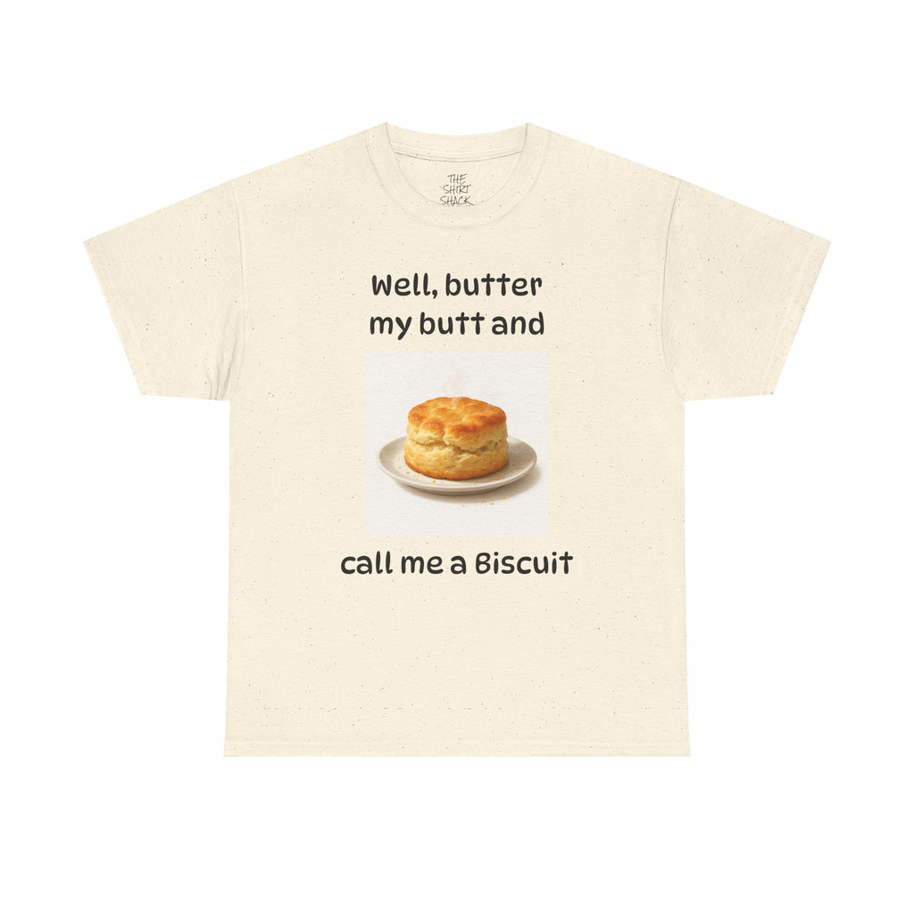 Funny Biscuit Lover Unisex Tee, Humorous Food Shirt, Gift for Foodies, Casual T-Shirt, Baking Enthusiasts Apparel