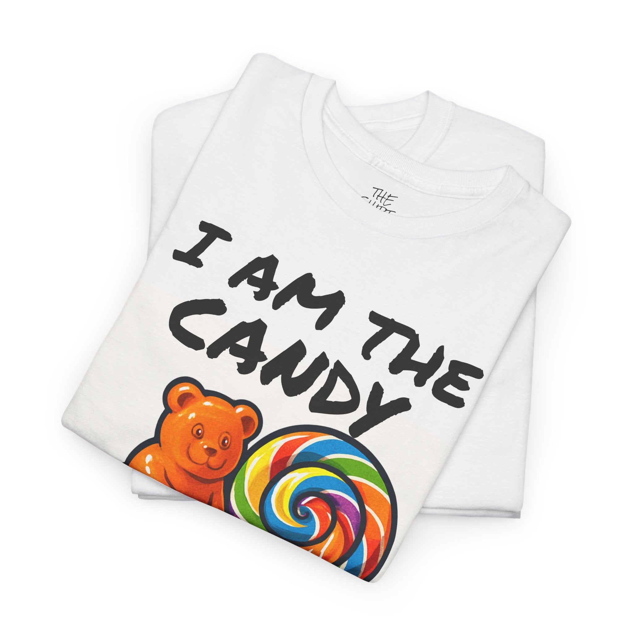 Candy-Themed Unisex Tee, Fun Gift for Sweet Tooth, Cute Casual Wear, Perfect for Birthdays, Halloween, Candy Lovers - THE SHIRT SHACK