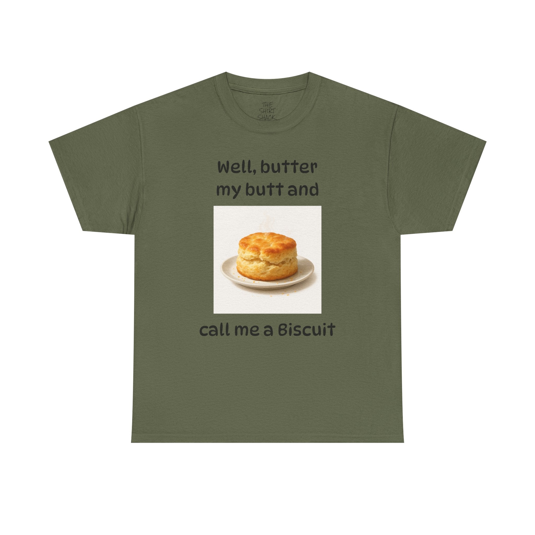 Funny Biscuit Lover Unisex Tee, Humorous Food Shirt, Gift for Foodies, Casual T-Shirt, Baking Enthusiasts Apparel
