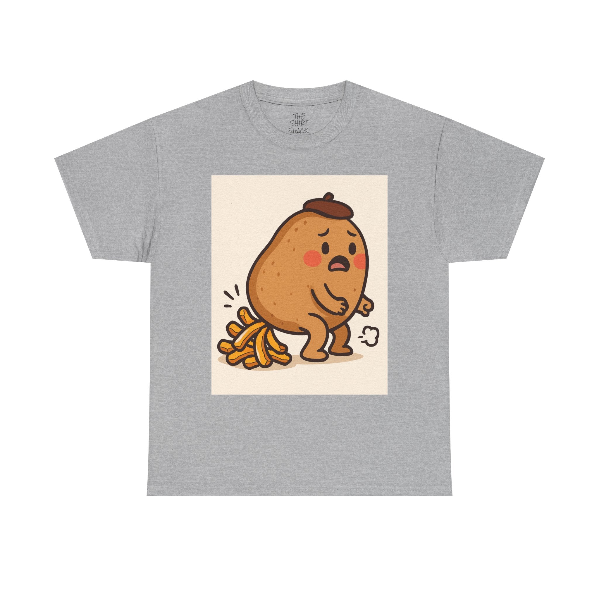 Funny Potato Humor Tee, Unisex Shirt, Quirky Gift, Comedy T-Shirt, Casual Wear, Fun Design