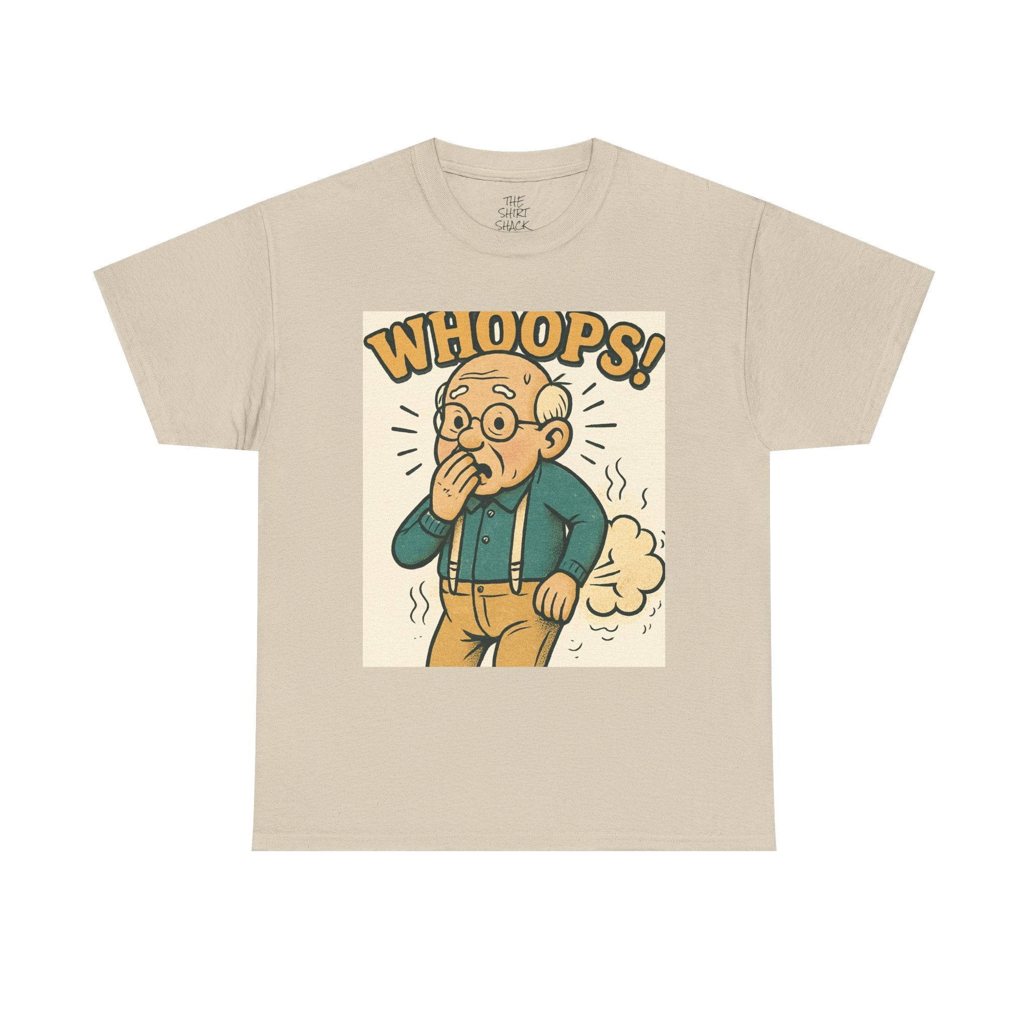 Funny Humor Tee, Whoops Graphic T-Shirt, Gag Gift for Dad, Unisex Cotton Tee, Casual Wear, Birthday Gift