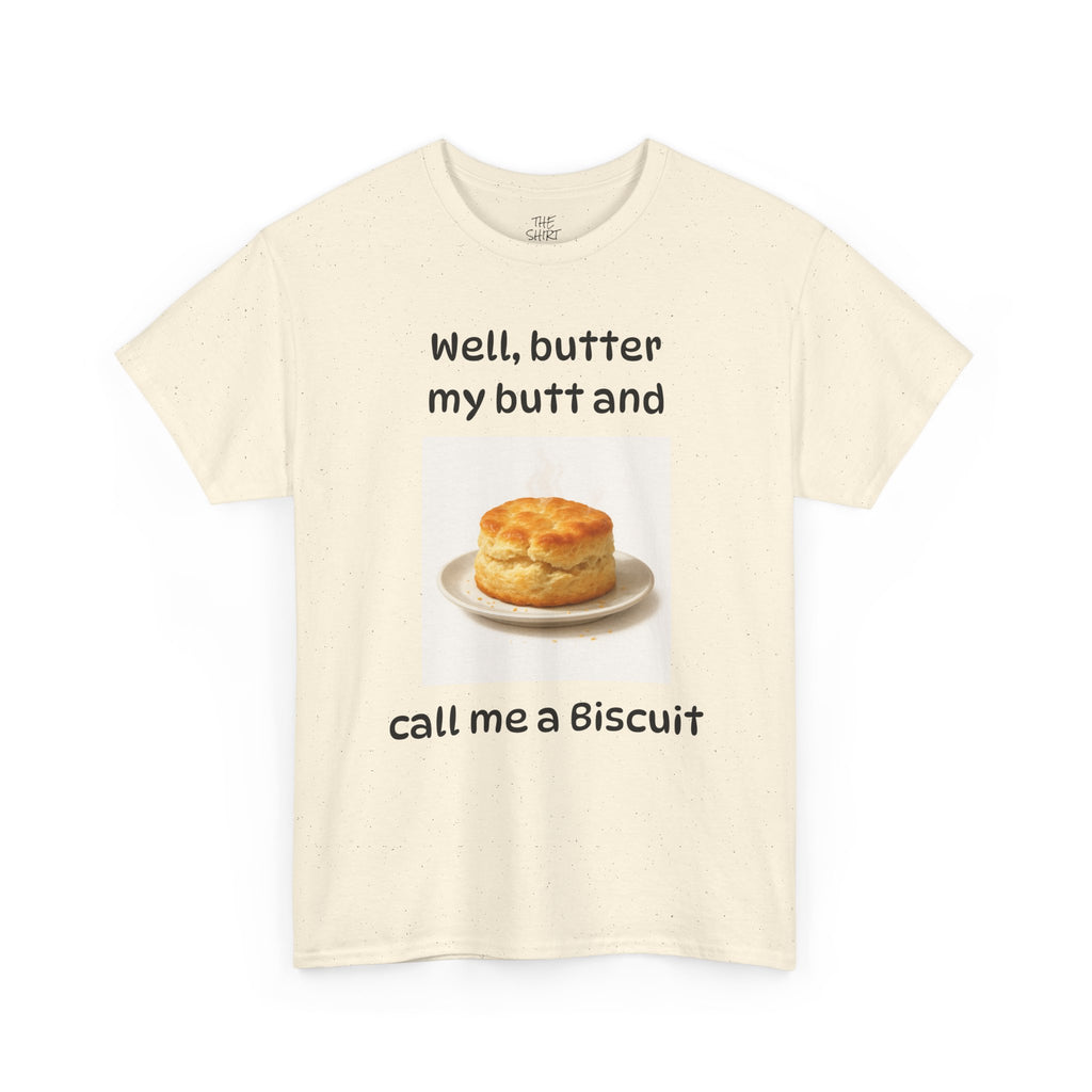 Funny Biscuit Lover Unisex Tee, Humorous Food Shirt, Gift for Foodies, Casual T-Shirt, Baking Enthusiasts Apparel