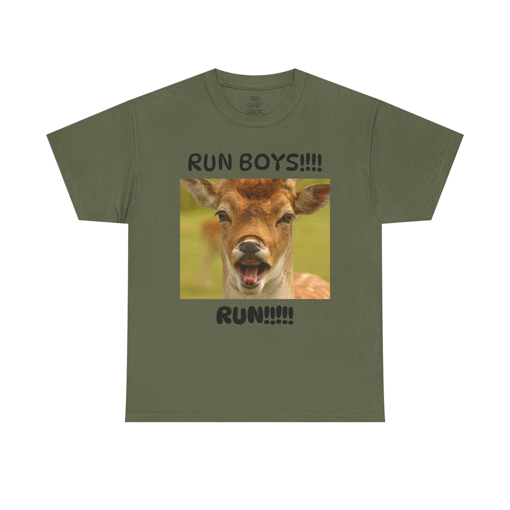 Deer Yelling Funny Tee - THE SHIRT SHACK