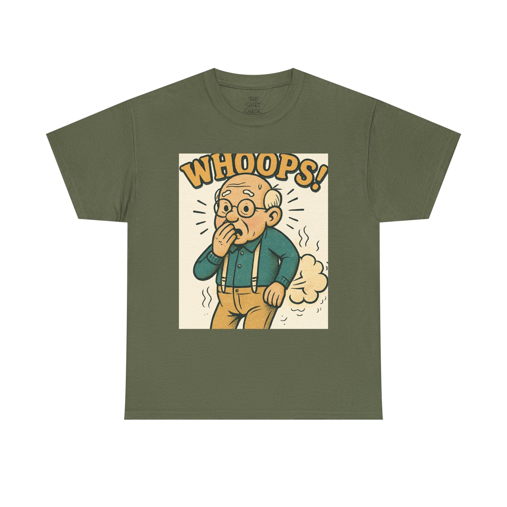 Funny Humor Tee, Whoops Graphic T-Shirt, Gag Gift for Dad, Unisex Cotton Tee, Casual Wear, Birthday Gift