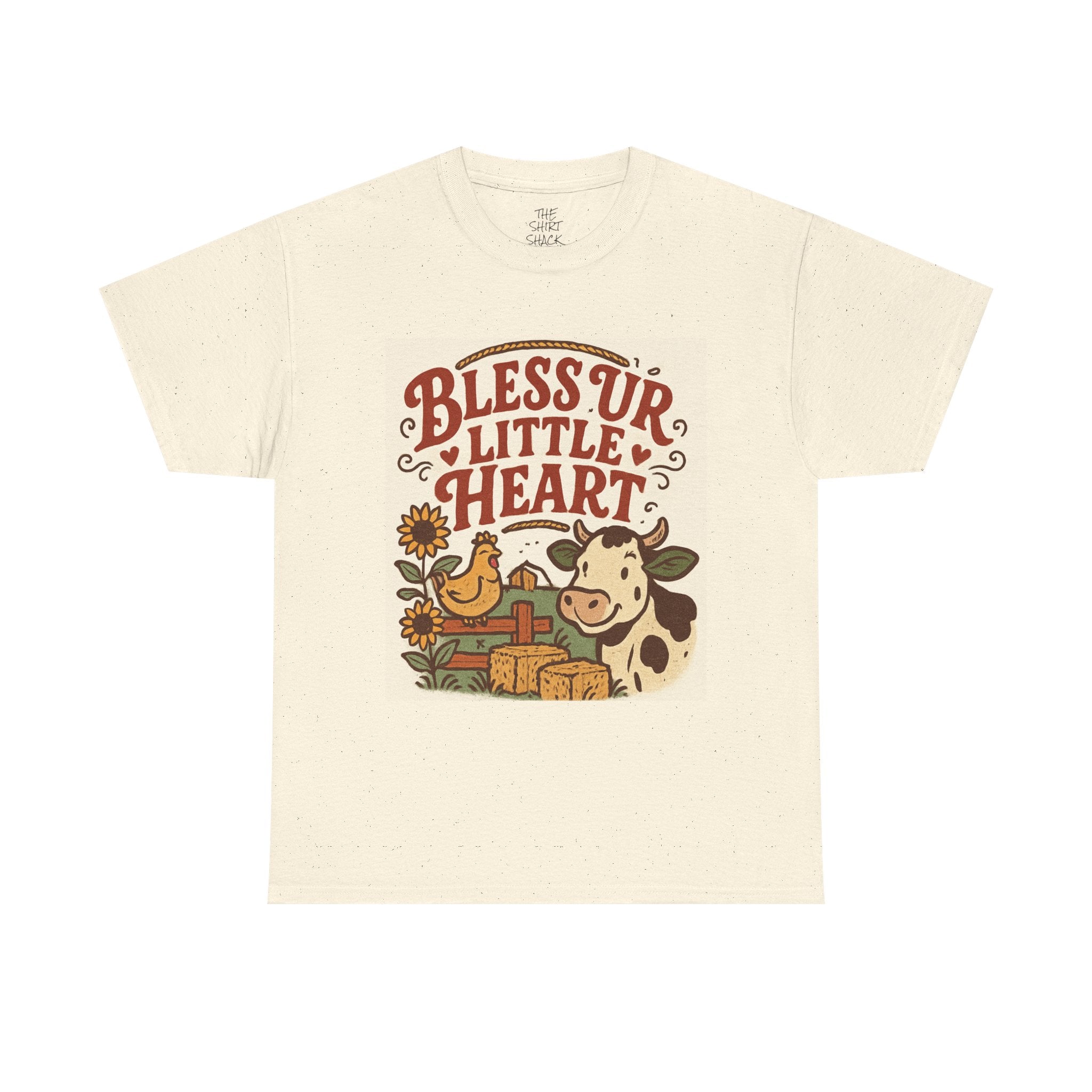 Bless Ur Little Heart T-Shirt, Farmhouse Style Tee, Country Chic Apparel, Gift for Animal Lovers, Perfect for Casual Days - THE SHIRT SHACK