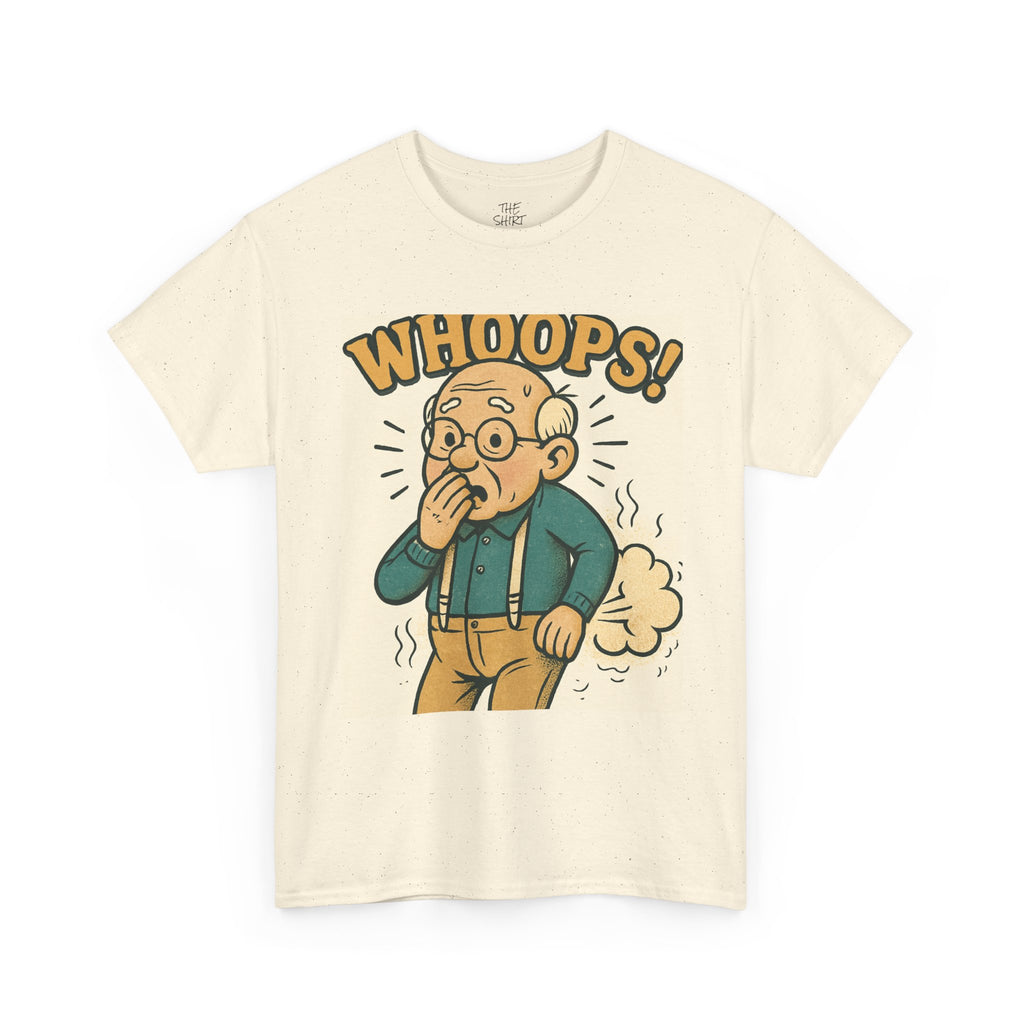 Funny Humor Tee, Whoops Graphic T-Shirt, Gag Gift for Dad, Unisex Cotton Tee, Casual Wear, Birthday Gift