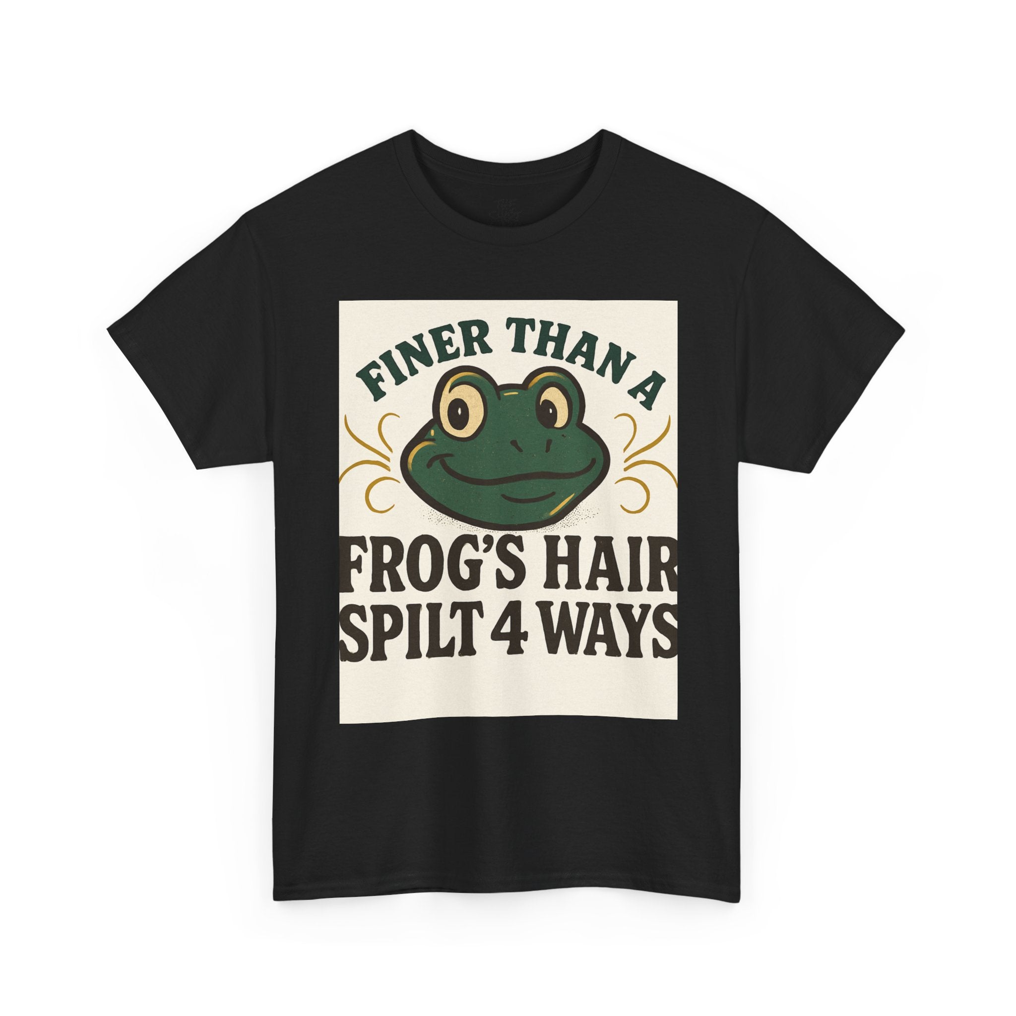 Frog's Hair Humor Tee - Fun Unisex Heavy Cotton Tee, Quirky Gift, Casual Wear, Funny Shirt, Nature Lover Top - THE SHIRT SHACK