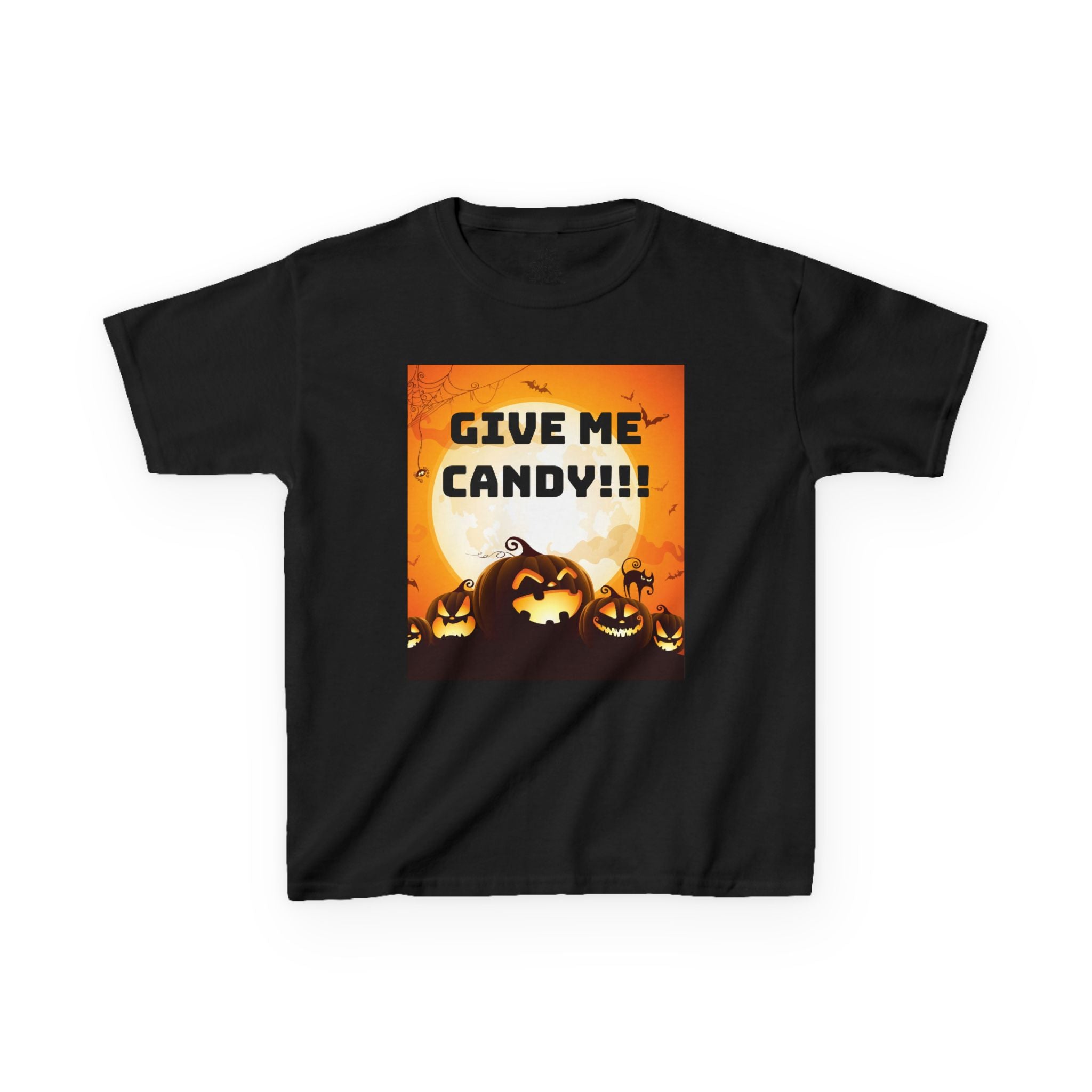 Halloween Kids Tee - "Give Me Candy!!!" T-Shirt, Fun Halloween Shirt, Kids Graphic Tee, Trick or Treat Shirt, Spooky Season Apparel - THE SHIRT SHACK