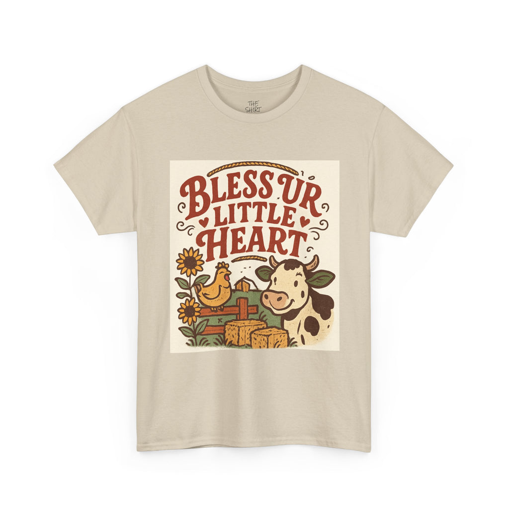 Bless Ur Little Heart T-Shirt, Farmhouse Style Tee, Country Chic Apparel, Gift for Animal Lovers, Perfect for Casual Days - THE SHIRT SHACK