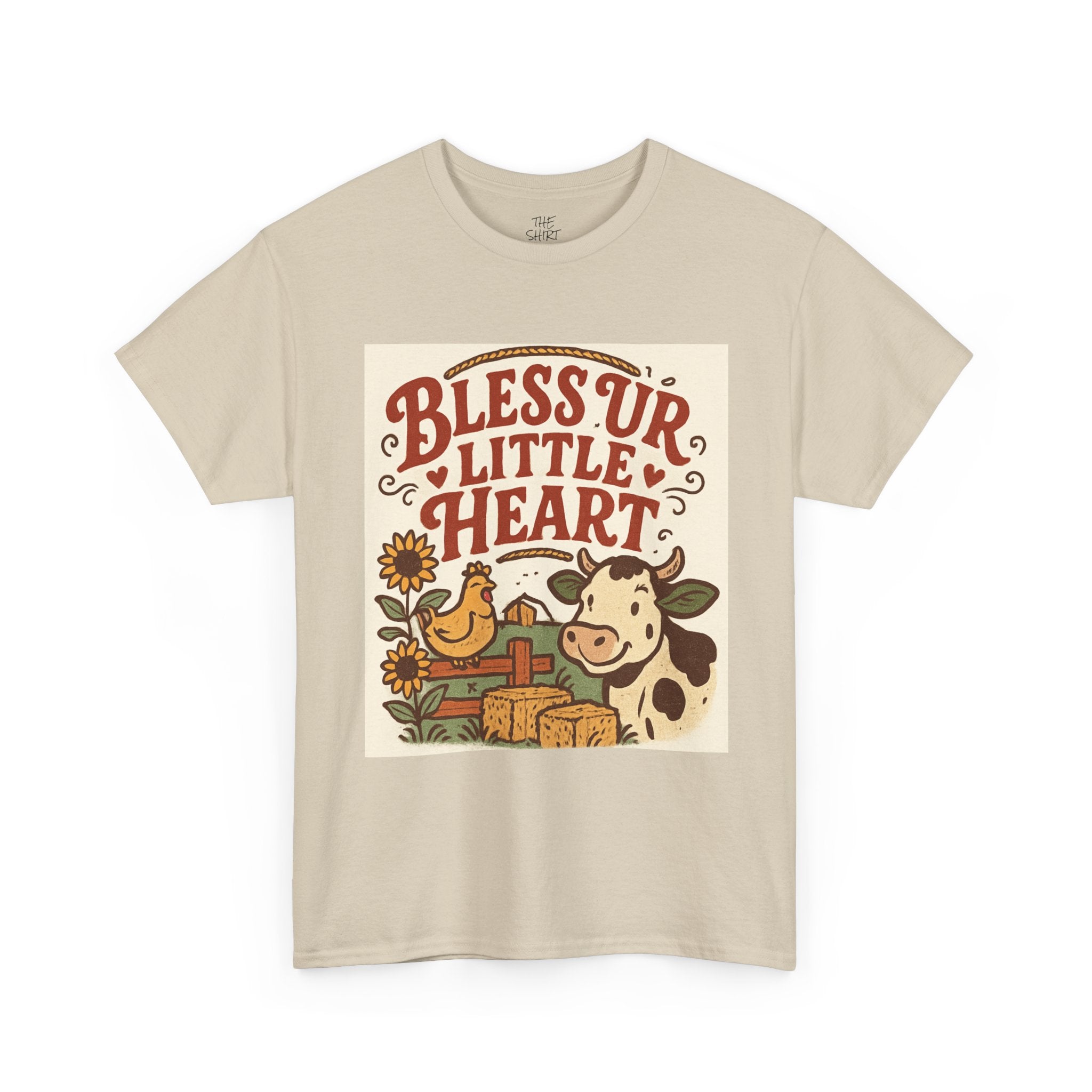 Bless Ur Little Heart T-Shirt, Farmhouse Style Tee, Country Chic Apparel, Gift for Animal Lovers, Perfect for Casual Days - THE SHIRT SHACK