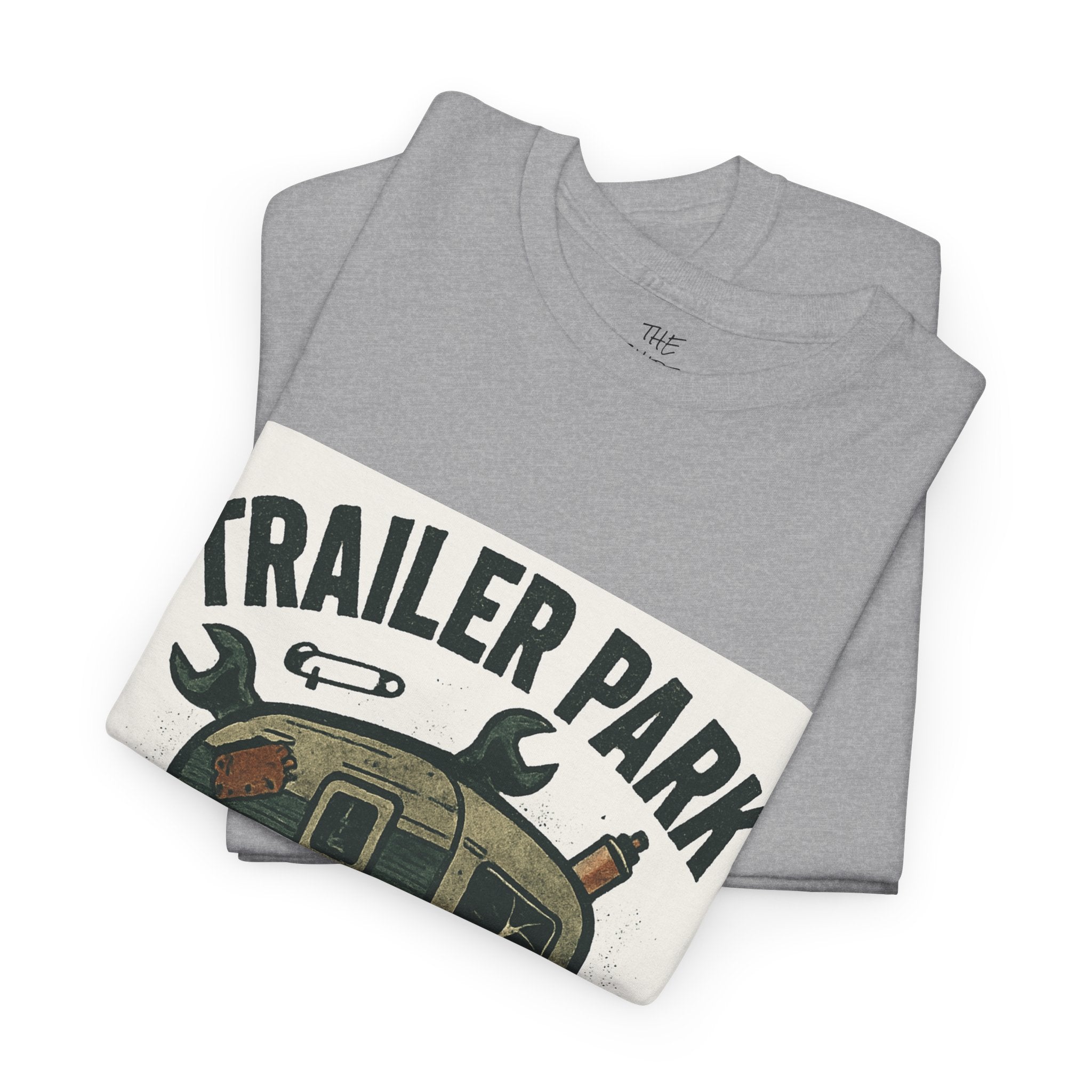 Trailer Park Thuggin' Unisex Heavy Cotton Tee - Casual Wear, Gift for Campers, Funny Shirt, Outdoor Apparel, RV Lifestyle