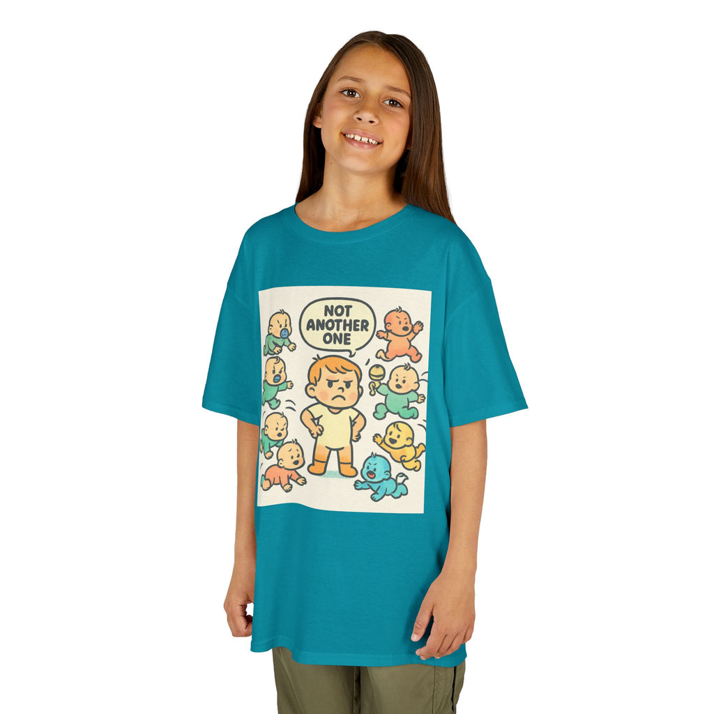 Funny Kids Tee, Kids Heavy Cotton T-Shirt, Gift for New Siblings, Cute Baby Theme Shirt, Playful Family Humor Outfit - THE SHIRT SHACK